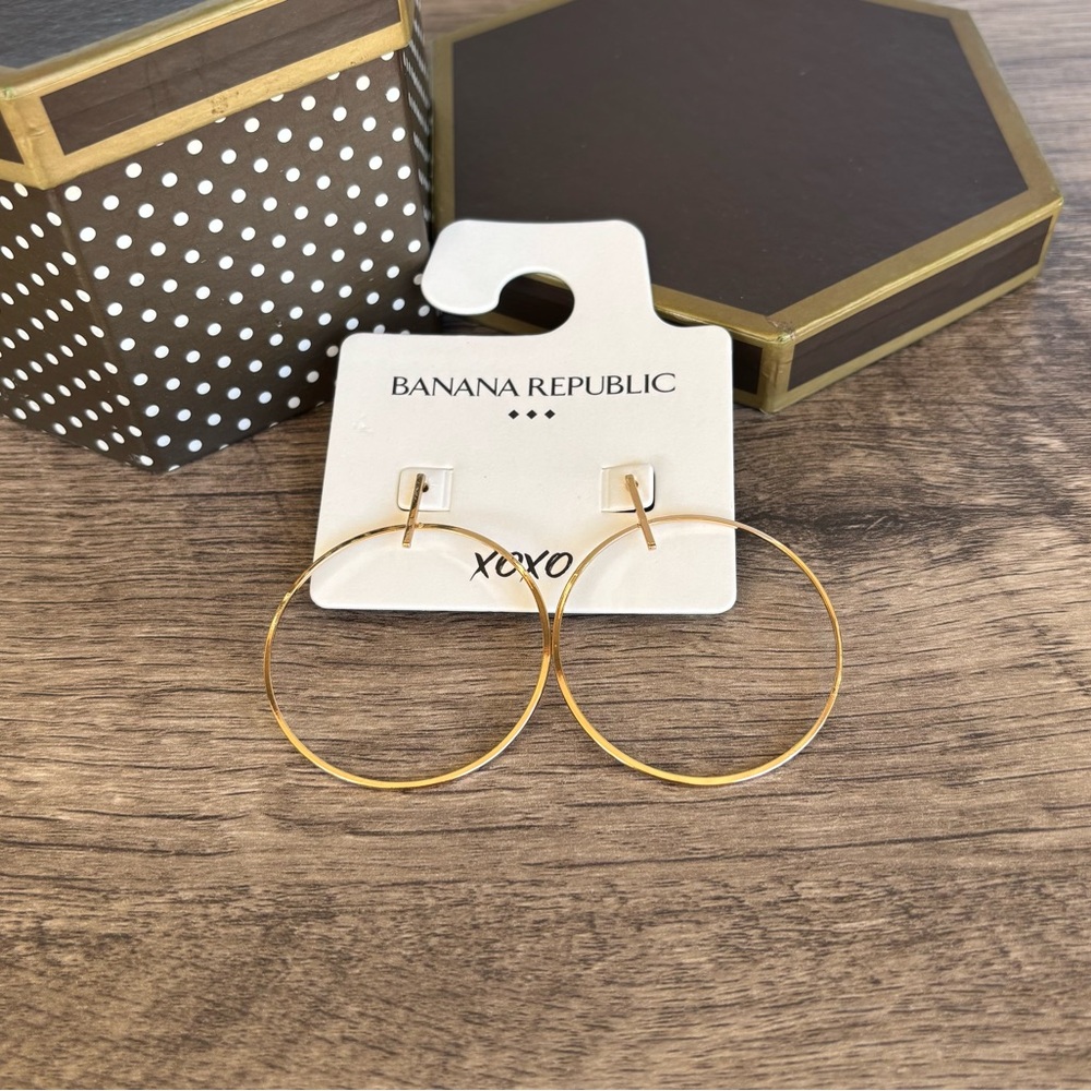 Banana Republic Gold Hoop Earrings